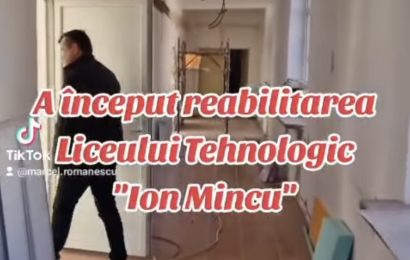 Video: Lucrări la un liceu din Târgu Jiu